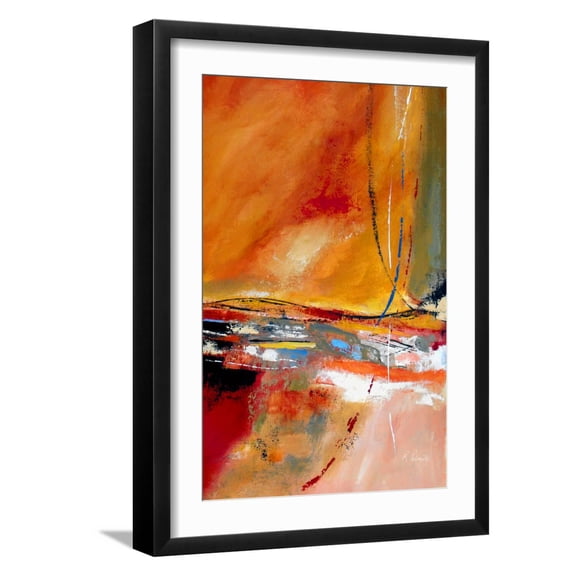 Art.com Party Lines Art Print by Ruth Palmer, Black Frame Wall Art, 17" x 23"