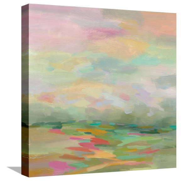 Art.com Pastel Fields Stretched Canvas Print Wall Art by Silvia Vassileva, 16" x 16"
