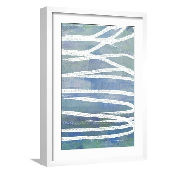 Art.com Pastel Gradient II Art Print by Jennifer Goldberger, White Frame Wall Art, 17" x 23"
