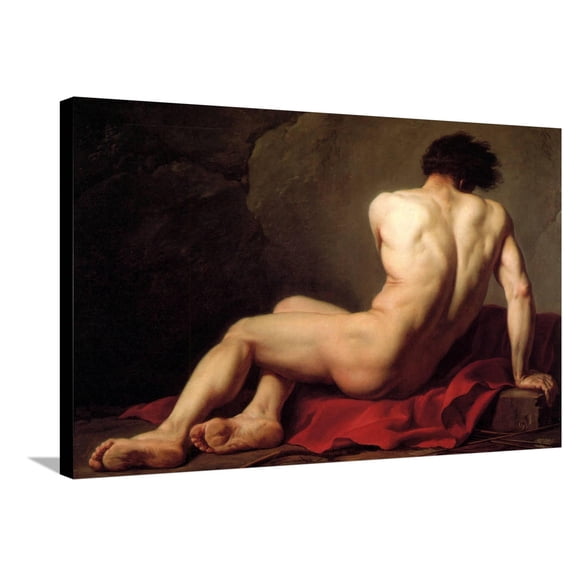 Art.com Patroclus Stretched Canvas Print Wall Art by Jacques-Louis David, 36" x 24"