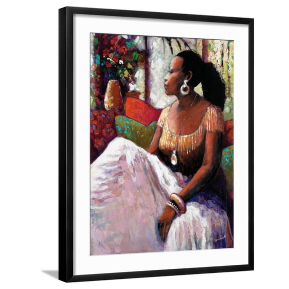 Art.com Peaceful Moment Art Print by Monica Stewart, Black Frame Wall Art, 23" x 29"
