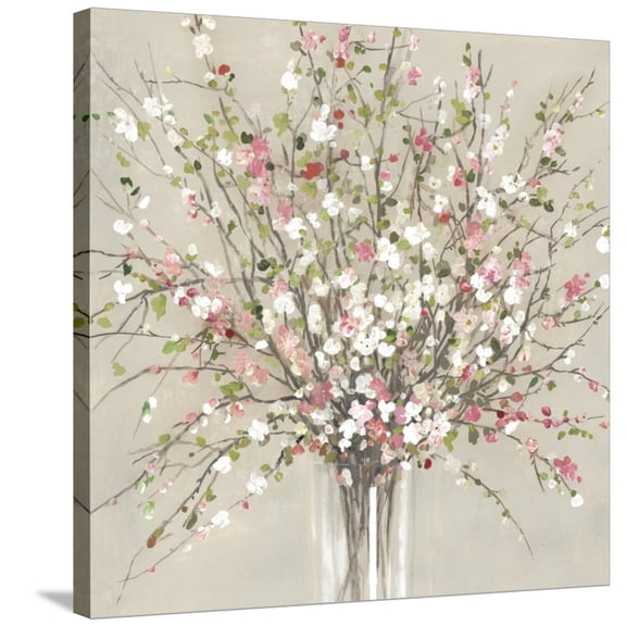Art.com Peach Blossom Stretched Canvas Print Wall Art by Asia Jensen, 30" x 30"