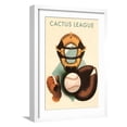 thumbnail image 1 of Art.com Phantom Cactus League Catcher, Arizona Art Print, White Frame Wall Art, 17" x 23", 1 of 5