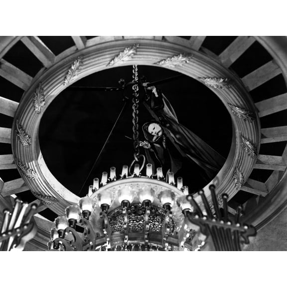 Art.com Phantom Of The Opera, Claude Rains, 1943, Chandelier Photo, 16" x 12"