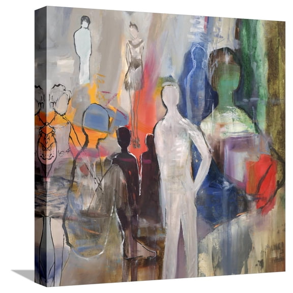 Art.com Picassos Friends Stretched Canvas Print Wall Art by Jodi Maas, 16" x 16"