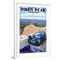 thumbnail image 1 of Art.com Pikes Peak, Colorado - Auto Road Scene Art Print by Lantern Press, White Frame Wall Art, 32" x 44", 1 of 5