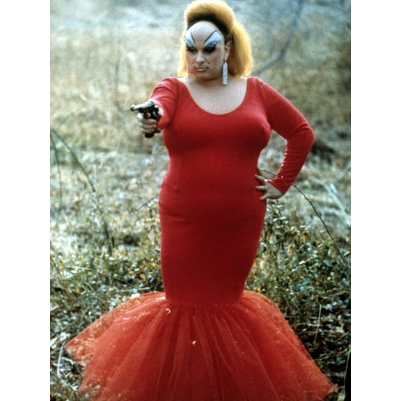 Art.com Pink Flamingos, Divine, 1972 Photo, 12" x 16"