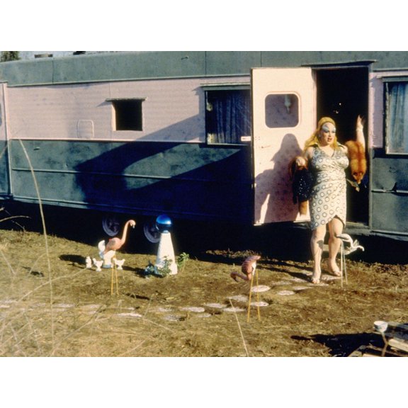 Art.com Pink Flamingos, Divine, 1972 Photo, 16" x 12"