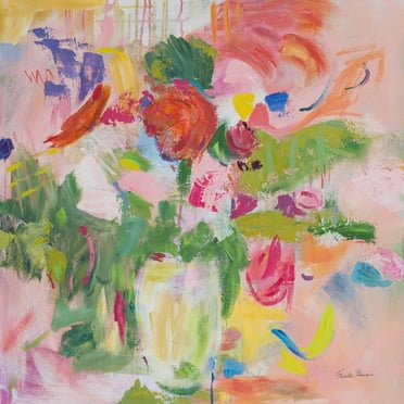 Art.com Pink Impressionism Art Print by Farida Zaman, 16" x 16"