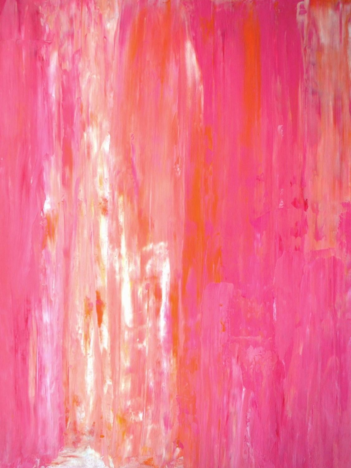 Art.com Pink and White Abstract Art Painting Art Print by T30Gallery ...