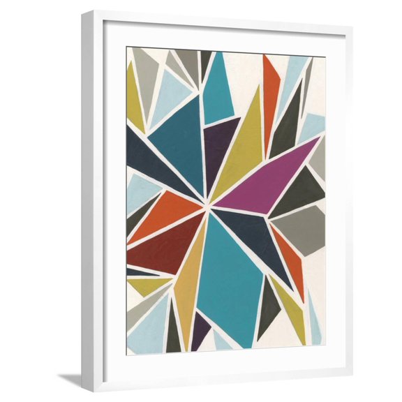 Art.com Pinwheel II Art Print by Erica J^ Vess, White Frame Wall Art, 23" x 29"