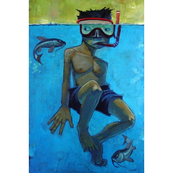 Art.com Pisces Art Print by Aaron Jasinski, 12" x 18"