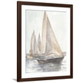 thumbnail image 1 of Art.com Plein Air Sailboats II Art Print by Ethan Harper, Brown Frame Wall Art, 32" x 40", 1 of 5