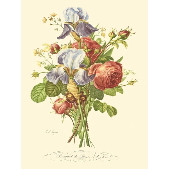 Art.com Plentiful Bouquet I Art Print by T.L. Prevost, 12" x 16"