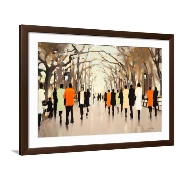 Art.com Poet’s Walk Art Print by Lorraine Christie, Brown Frame Wall Art, 44" x 32"