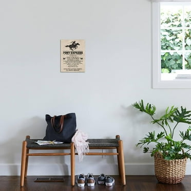Art.com Pony Express Replica Recruitment Advertisement Print Poster Art Print, 12" x 16"