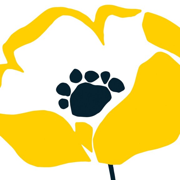 Art.com Pop Art Floral II Art Print by Wild Apple Portfolio, 16" x 16"