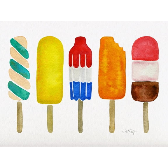 Art.com Popsicles Art Print by Cat Coquillette, 16" x 12"