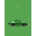 thumbnail image 1 of Art.com Porsche 911 Carrera Green Art Print by Mark Rogan, 24" x 32", 1 of 4
