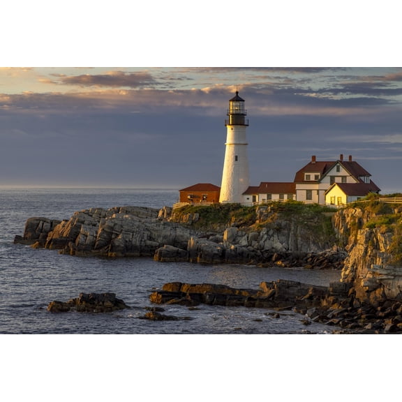 Art.com Portland Head Lighthouse in Portland, Maine, USA Photographic Print by Chuck Haney, 18" x 12"