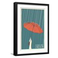 thumbnail image 1 of Art.com Portland, Oregon - Umbrella Art Print by Lantern Press, Black Frame Wall Art, 17" x 23", 1 of 5