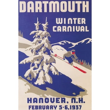 Art.com Poster for Dartmouth Winter Carnival Art Print, 16" x 24"