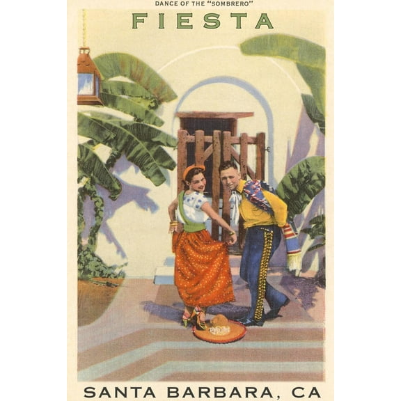 Art.com Poster for Fiesta Days, Santa Barbara, California Art Print, 12" x 18"