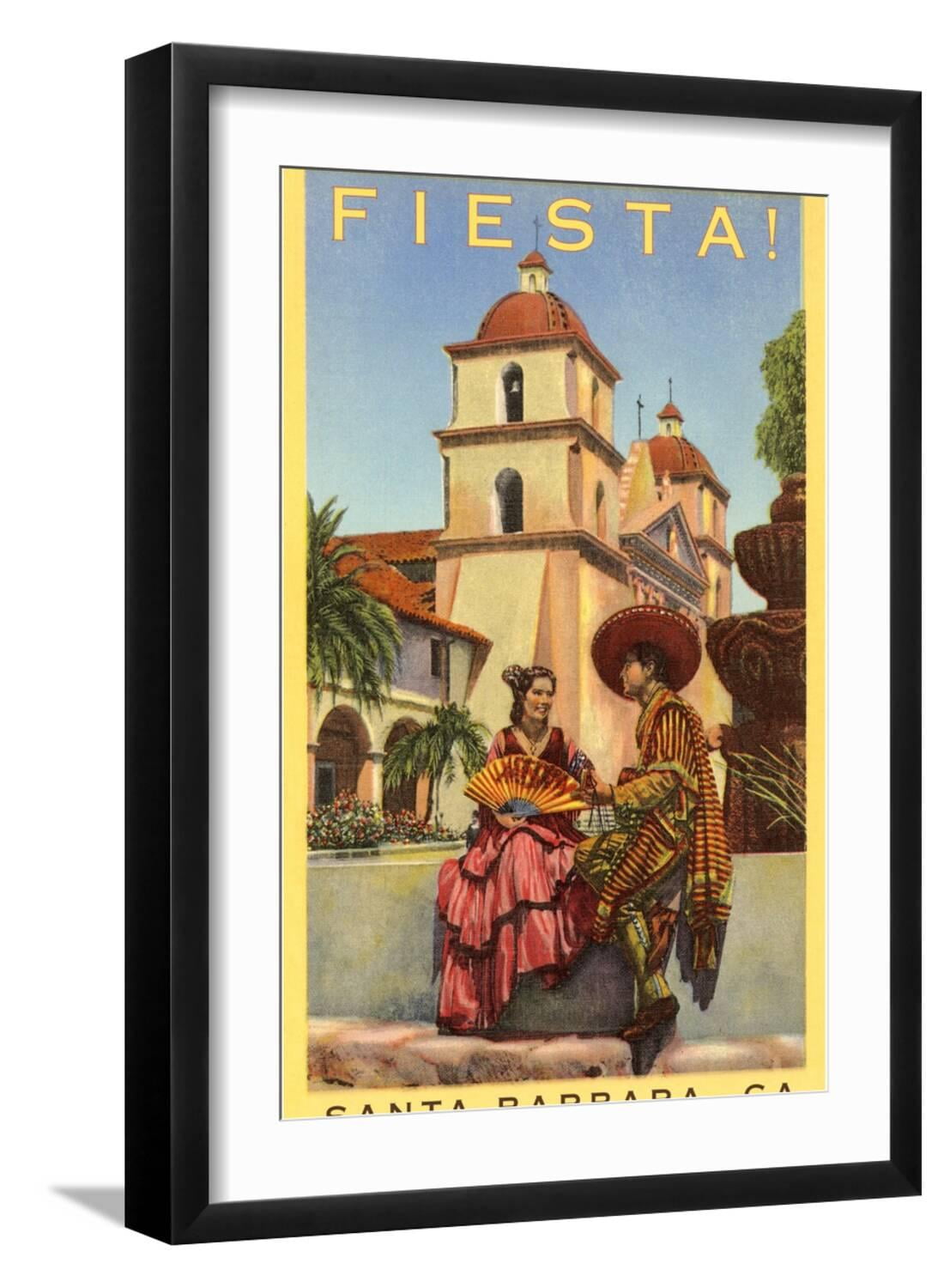 Art Poster For Fiesta Days Santa Barbara California Art Print art-poster-for-fiesta-days-santa-barbara-california-art-print