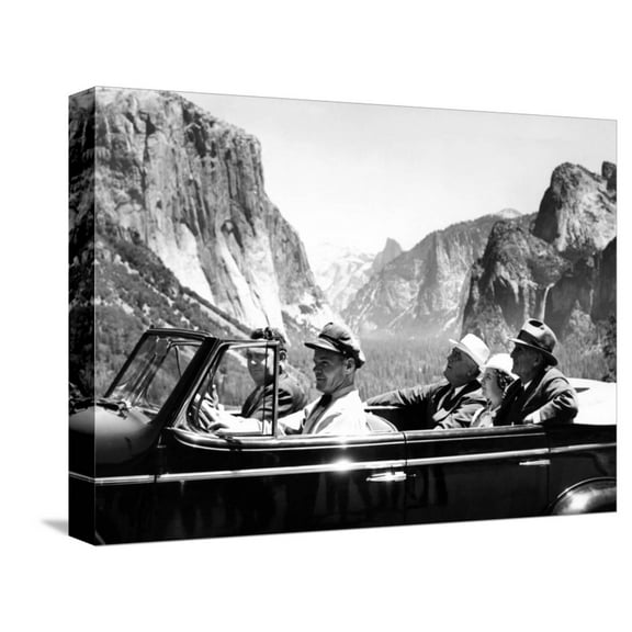 Art.com President Franklin Roosevelt Visiting Yosemite National Park Stretched Canvas Print Wall Art, 16" x 12"
