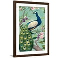 thumbnail image 1 of Art.com Pretty Peacock II Art Print by Julia Purinton, Brown Frame Wall Art, 32" x 44", 1 of 5