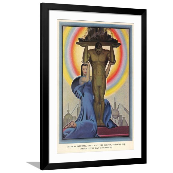 Art.com Pro-Science Poster Art Print, Black Frame Wall Art, 32" x 44"