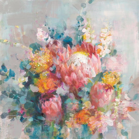 Art.com Protea Bouquet Art Print by Danhui Nai, 16" x 16"