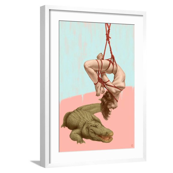 Art.com Protection Art Print by Alexander Grahovsky, White Frame Wall Art, 21" x 29"