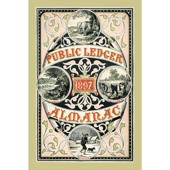 Art.com Public Ledger Almanac Art Print, 16" x 24"