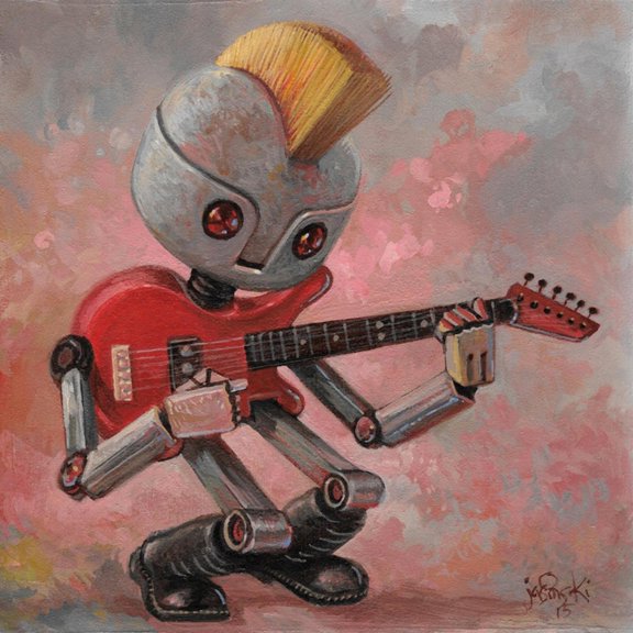 Art.com Punkbot Art Print by Aaron Jasinski, 16" x 16"