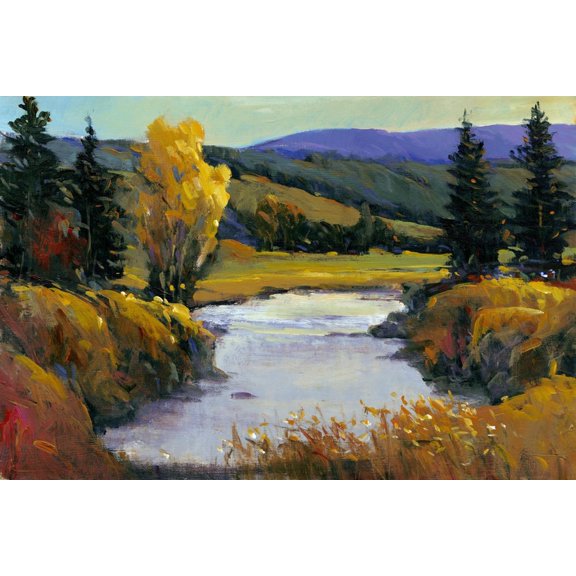 Art.com Purple Mountain View I Art Print by Tim O'toole, 24" x 16"