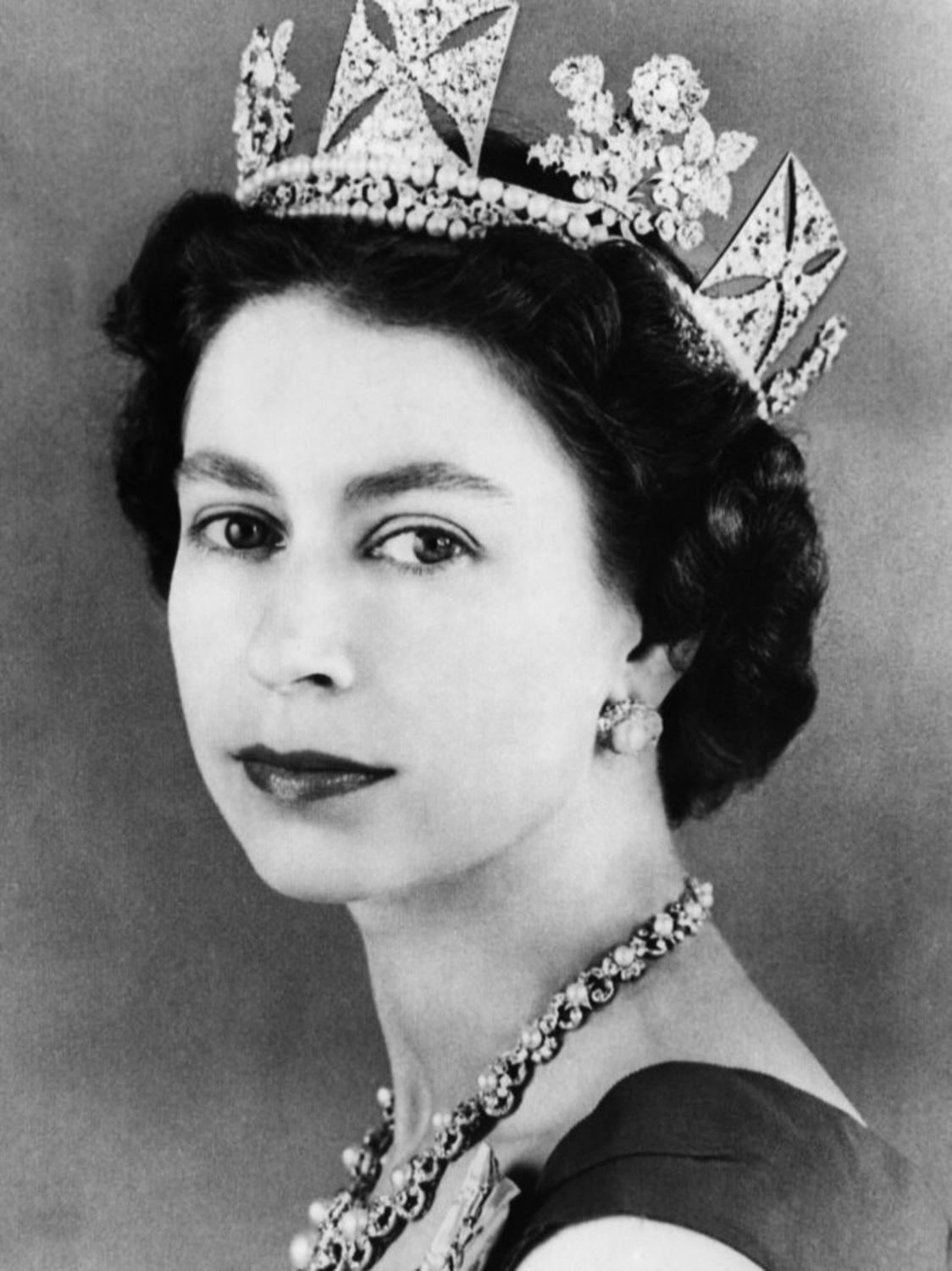 Queen Elizabeth II of England, Mid1950s Photo, 24" x 32"