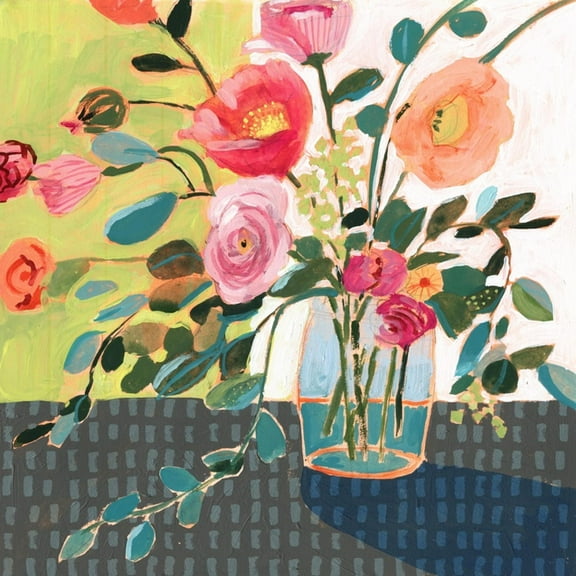 Art.com Quirky Bouquet II Art Print by Victoria Borges, 16" x 16"