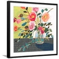 thumbnail image 1 of Art.com Quirky Bouquet II Art Print by Victoria Borges, Black Frame Wall Art, 29" x 29", 1 of 5