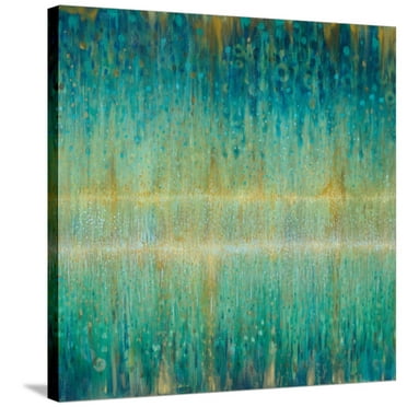 Art.com Rain Abstract I Stretched Canvas Print Wall Art by Danhui Nai, 30" x 30"