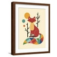 thumbnail image 1 of Art.com Rainbow Fox Giclee Print by Andy Westface, Brown Frame Wall Art, 17" x 21", 1 of 5