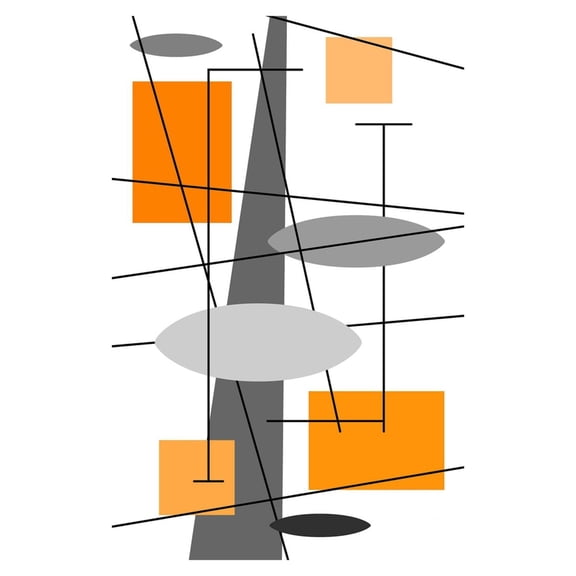 Art.com Rauth in Orange Art Print by Tonya Newton, 12" x 18"