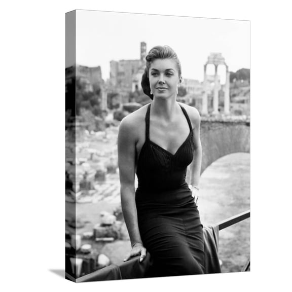 Art.com Raw Wind in Eden, Esther Williams, on Location in Rome, 1958 Stretched Canvas Print Wall Art, 12" x 16"