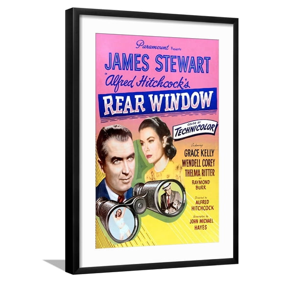 Art.com Rear Window Photo, Black Frame Wall Art, 21" x 29"