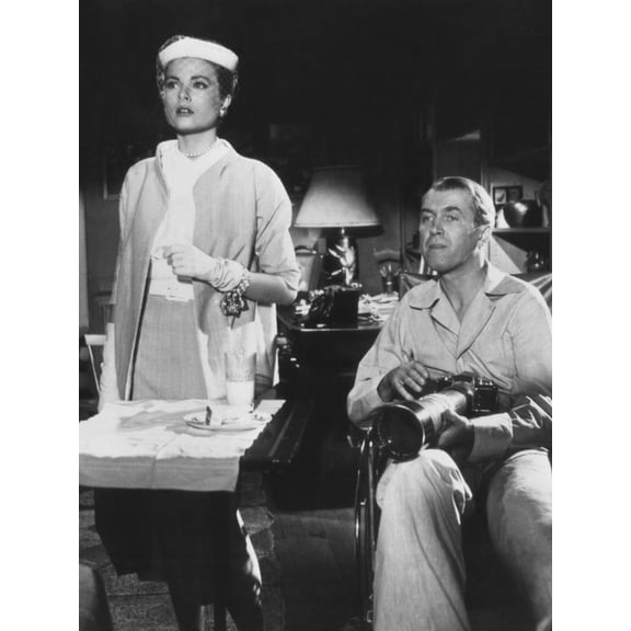 Art.com Rear Window, from Left: Grace Kelly, James Stewart, 1954 Photo, 18" x 24"