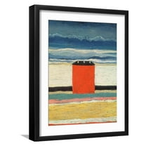 Art.com Red House, 1932 Giclee Print by Kasimir Malevich, Black Frame Wall Art, 17" x 21"