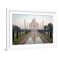 thumbnail image 1 of Art.com Reflection of a Mausoleum in Water, Taj Mahal, Agra, Uttar Pradesh, India Photographic Print, White Frame Wall Art, 44" x 32", 1 of 5
