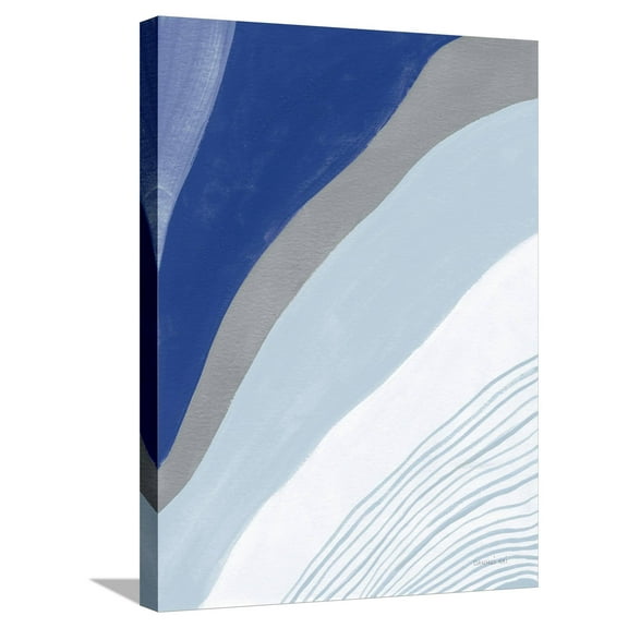 Art.com Retro Abstract IV Blue Stretched Canvas Print Wall Art by Danhui Nai, 18" x 24"