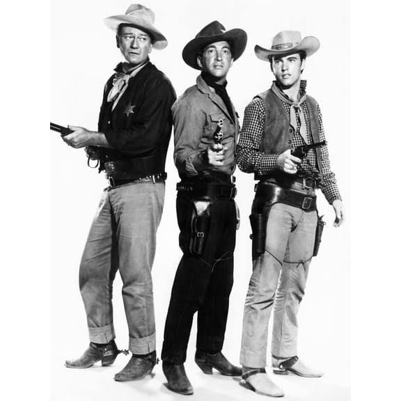 Art.com Rio Bravo, John Wayne, Dean Martin, Ricky Nelson, 1959 Photo, 18" x 24"
