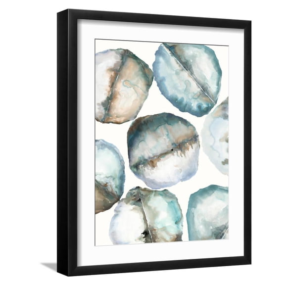 Art.com River Stones Art Print by Lora Gold, Black Frame Wall Art, 17" x 21"
